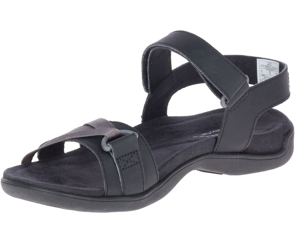 Merrell Sandals Black - District Kindra Strap - Womens 59YJXEDPT